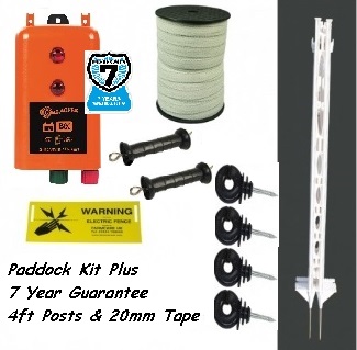 Paddock Plus Kit 4ft Posts, 12 Volt - 7 Year Warranty